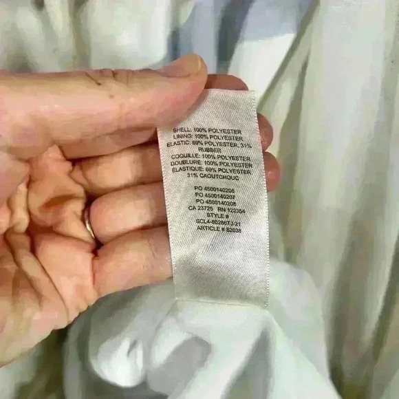 ARITZIA WILFRED Tempest Mini Dress Sheer Tiered Smocked Bodice Women Medium - Picture 11 of 12